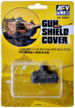 Gun shield cover for tank M41A3 "Walker Bulldog"