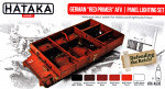 German "Red Primer" AFV | panel lighting set, 6 pcs
