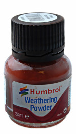 Weathering powder "Humbrol" iron oxide, 28 ml