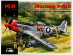 Mustang P-51D USAF fighter + US Pilots and technics