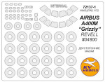Mask 1/72 for Airbus A 400M “Grizzly” (Revell #04800) - Double sided + wheels masks