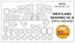 Mask 1/72 for Westland Sea King HC-4 + wheels masks for Airfix #A04056 kit