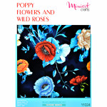 Embroidery kit "Poppy Flowers and Wild Roses"