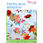 Embroidery kit "Pastel Blue Bouquet"