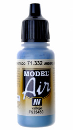 Model Air: 17 ml. Underside Blue "Faded"