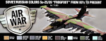 Paint Set Air Soviet/Russian colors Su-25/39 "Frogfoot" from 80's to present, 8 pcs
