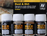 Pigments set - Dust & Dirt, 4 pcs