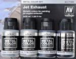 Metal Color Set Jet Exhaust, 4 pcs