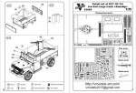 Photoetched set of details M37,42 US 3/4 ton 4x4 cargo truck 