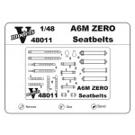 Photoetched set of details A6M Zero Seatbelts