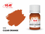 Акриловая краска ICM, полупрозрачная оранжевая