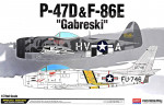 P-47D and F-86E "Gabreski"