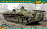 BMP-1 Soviet infantry fighting vehicle with rubber tracks (new molding)