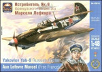 Yakovlev Yak-9 Russian fighter, ace L. Marcel