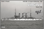 USS BB-13 Virginia Battleship, 1906