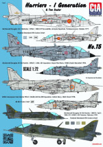 Decal: Harriers - 1st Generations & Two Seater (Spain, Thailand, India, USA - 6 Markings)