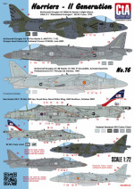 Decal: Harriers - 2st Generations (USA, Spain, Italy, UK - 4 Markings)