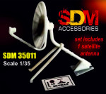 Accessories for diorama. Satellite antenna