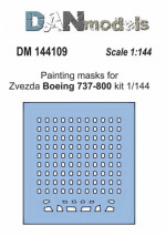 Painting masks for model Boeing 737-800, Zvezda kit