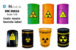 Decal: "Toxic waste barrels label"