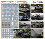 Detailing set Identification marks on the equipment of the Armed Forces of Ukraine (2022-2023)