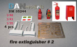 Fire extinguisher, #2, 4 pcs.