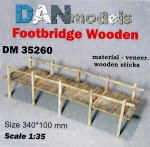 Material for dioramas: footbridge wooden