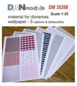 Material for dioramas. Wallpapers, 5 options and tablecloths