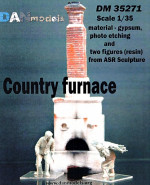 Country furnace and two figures (resin) from ASR sculpture