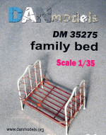 Material for dioramas: family bed