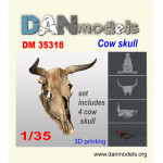 Accessories for dioramas. Cow skull, 4 pcs