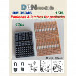 Padlocks and latches, 43 pcs