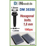 Hexagonal bolts, 1.8mm