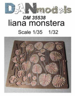 Photo-etched set liana monstera