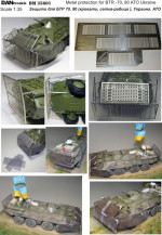 Metal protection for BTR-70/80, ATO East Ukraine 2014