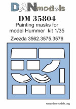 Painting masks for Hummer, Zvezda kit