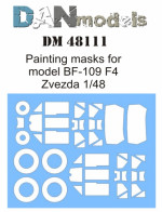 Painting masks for model BF-109 F4 (Zvezda)