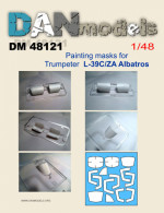 Painting masks for model L-39C/ZA Albatros, Trumpeter kit