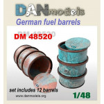 Accessories for diorama. German fuel barrels 10 pcs