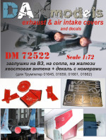 Су-27: plugs in the В3 to the nozzle on the shutters and a decal with numbers (Academy