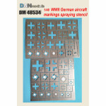 Stencil for WWII Luftwaffe aircraft markings