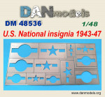 Stencil for U.S. National insignia, 1943-47