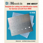 WWII German aircraft national insignia mask template