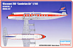 Civil airliner Viscount 700 "Cambrian Air"