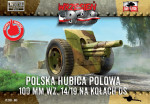 Polish field howitzer 100mm wz. 14/19 on wheels DS (Snap fit)