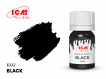 Acrylic paint ICM, Black, 12ml