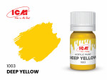 Acrylic paint ICM, Deep Yellow, 12ml