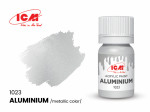 Acrylic paint ICM, Aluminum Metallic, 12ml