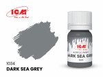 Acrylic paint ICM, Dark Sea Grey 12ml