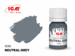 Acrylic paint ICM, Neutral Grey 12ml